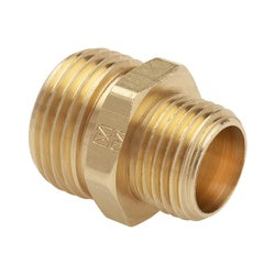 Male garden hose thread to male NPT pipe thread brass rigid adapter fitting - 3/4 Male Hose Thread x 1/2 Male Pipe Thread Garden Hose Adapter