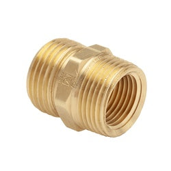 Male garden hose thread to male NPT pipe thread brass rigid adapter fitting - 3/4 Male Hose Thread x 3/4 Male Pipe Thread-1/2 Female Pipe Thread Garden