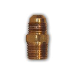 Lead-free half union sized for tube outer diameter and male pipe thread 3/4 Outer Diameter x 1/2 Male Pipe Thread Lead-Free Flare Half Union
