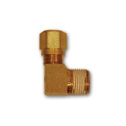 Durable nylon air brake elbow fitting featuring a roll tube stop to prevent tubing pullout in pneumatic systems – 1/4 x 1/4 Nylon Air Brake Elbow with Roll Tube Stop