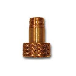 Flexible long-shank garden hose connector for leak-free attachment – 3/4 FHT x 3/8 MPT Long Shank