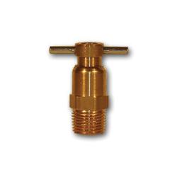 Metal drain cock valve with 1/4-inch male pipe thread — 1/4 Male Pipe Thread Drain Cock