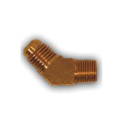 Right-angle 45° barstock elbow 3/8 Outer Diameter x 3/8 Male Pipe Thread 45° Barstock Elbow
