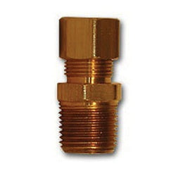 Straight SAE compression male connector 3/8 x 1/4 Compression SAE Male Connector