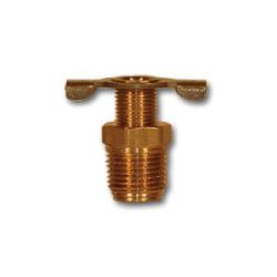 Threaded brass drain valve with external seat sealing design – 1/4 External Seat Drain Cock
