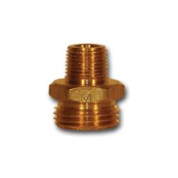Lead-free garden hose adapter with male hose thread to female pipe thread 3/4 Male Garden Hose x 3/4 Male Pipe Thread -1/2 Female Pipe Thread Lead-Free Garden Hose Fitting