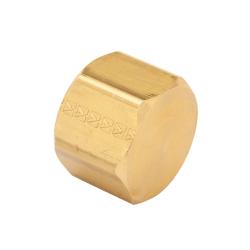 Female pipe thread lead-free barstock pipe cap fitting 1/4 Female Pipe Thread Lead-Free Barstock Pipe Cap