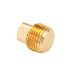 Brass slotted head plug with a male pipe thread - 3/8 Lead-Free Slotted Head Pipe Plug