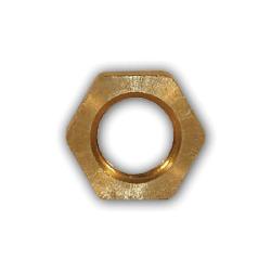 Brass Locknut, featuring  NPSL threads - 1/2 National Pipe Straight Locknut Lead-Free Locknut