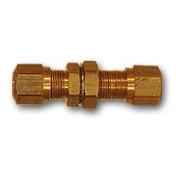 Precision CA360 brass bulkhead union for 5/8 inch OD tubing providing tight, corrosion-resistant connections – 5/8" Outer Diameter CA360 Brass Bulkhead Union