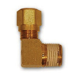 Compact nylon air brake elbow adapter providing dependable 90° airflow direction and threaded connection – 3/8 Outer Diameter x 1/4 Male Pipe Thread Nylon Air Brake Elbow 90°