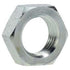 A silver-colored hex lock nut with a visible threaded section - Bulkhead Lock Nut 2 x 2-1/2-12
