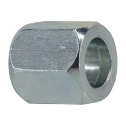 A silver-colored metal tube nut with a JIC thread size visible on its side. -  2 Tube Nut