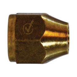 Outer diameter short lead-free barstock flare nut for secure tubing connections 3/8 Outer Diameter Short Lead-Free Barstock Flare Nut