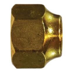 Durable 1/2" brass flare nut C3604 for reliable plumbing and fluid line connections - 1/2" Flare Nut C3604