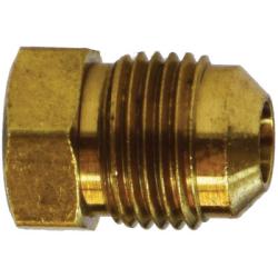 Brass fitting corrosion-resistant plug for 1/4 flare connections - 1/4 Stainless Steel Flare Plug