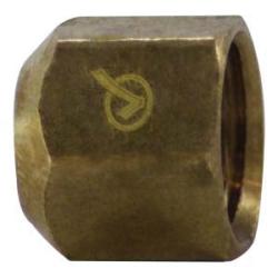 Lead-free flare cap for sealing SAE flare fittings 1/2 Lead-Free Flare Cap