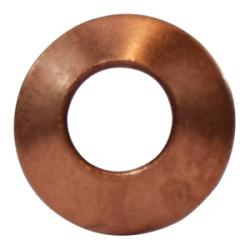 Durable copper gasket designed for secure flared tube sealing — 3/8 Flared Copper Gasket