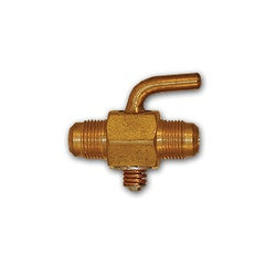 Solid brass metal valve engineered for precise control of tubing lines – 5/8 Flare Shut-Off Valve.