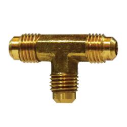 Precision-machined barstock tee fitting - 1/4 Stainless Steel Flare Tee