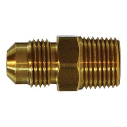Durable 45-degree tube fitting – 3/8 x 1/8 Connector 45° Flare Tube to Male Pipe Thread.