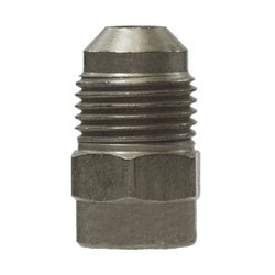Stainless steel flared reducer connecting 3/8 tube to 1/4 female flare - 3/8 Flared x 1/4 Female Flared Stainless Steel Reducer.