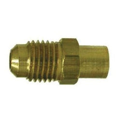 Male flared to sweat brass SAE 45-degree flared adapter fitting - 402S 1/2 x 1/2 Connector