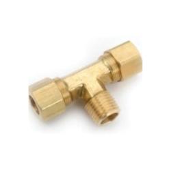 Brass branch tee fitting - Lead-Free 772 3/8 x 3/8 Tee