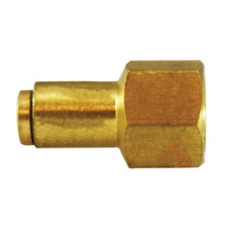 Compact connector equipped with a Viton seal for high-performance applications – 1/4 x 1/8 Push-In x Female Iron Pipe Adapter with Viton.