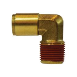 Right-angle polypropylene male elbow for tubing systems 1/4 x 1/8 PP Male Elbow