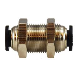 Precision-engineered push-in bulkhead fitting for reliable tube connections — 5/32 Plastic Push-In Union Bulkhead