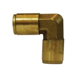 Easy-install push-in elbow for 1/4-inch tubing in pneumatic or plumbing systems – 1/4 Push-In Union Elbow