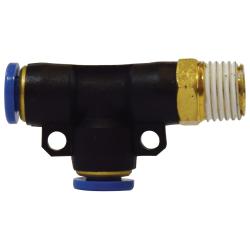 Durable 5/16 x 1/8 plastic push-to-connect swivel male run tee – 5/16 x 1/8 Plastic Push-to-Connect Swivel Male Run Tee