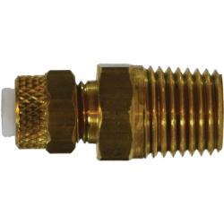 Plastic Poly-Flo tube-to-male-thread adapter 1/4 x 1/4 Poly-Flo Connection Tube to Male Pipe Thread