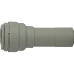 A plastic push-to-connect reducer - 3/8 x 3/16 Plastic Stem x Push-In Reducer