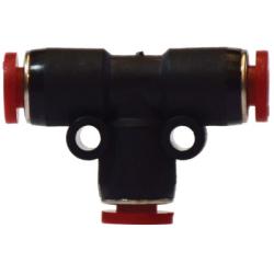 Quick-connect plastic union tee 14mm Plastic Push-In Union Tee
