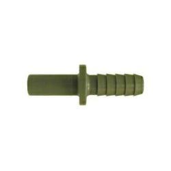 Plastic hose adapter featuring a 5/16-inch push-on hose stem connected to a 5/16-inch barbed fitting for secure tubing attachment – 5/16-inch Push-On Hose Stem x 5/16-inch Hose Barbed Adapter