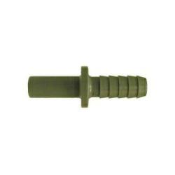 Plastic hose adapter featuring a 1/2-inch push-on hose stem connected to a 1/2-inch barbed fitting for secure tubing attachment – 1/2-inch Push-On Hose Stem x 1/2-inch Hose Barbed Adapter