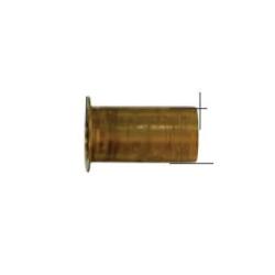A brass insert, cylindrical in shape, designed for use in fluid systems and hose connections - 1/4 Brass Insert .163 Outside Diameter .50 Length 100/Bag