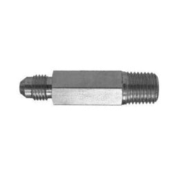Durable steel designed for vibration-resistant and long-lasting hydraulic and fluid line connections – 1-1/16-12 x 3/4 Male Joint Industry Council to Male Iron Pipe 3.50 Inch Long Connector.