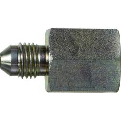 Male JIC to female National Pipe Thread straight connector for pipe and hose connections - 1/2-20 x 1/4-18 Male JIC x Female National Pipe Thread Straight Connector