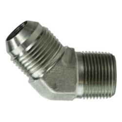 45-degree male elbow for angled pipe connections - 45 Male Elbow 3/8-24 x 1/8