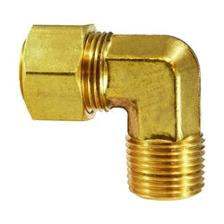 Lead-free 769 brass elbow with captive nut, 1/4 x 1/4 inch – Lead-Free 769 1/4 x 1/4 Elbow with Captive Nut
