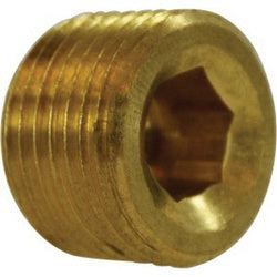 Lead-free countersunk hex plug for secure pipe sealing – 1/16 Countersunk Hex Plug Lead-Free