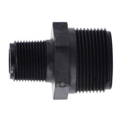 Hex head polypropylene pipe nipple 1 x 3/4 Polypropylene Reducing Hexagonal Nipple