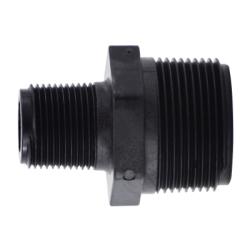 Hex head polypropylene pipe nipple 1-1/4 x 1 Polypropylene Hexagonal Nipple