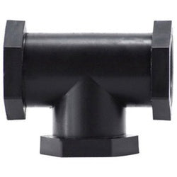 Black metal pipe fitting - 2 Polypropylene Tee