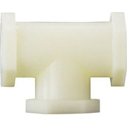 White plastic fitting - 2 Nylon Tee
