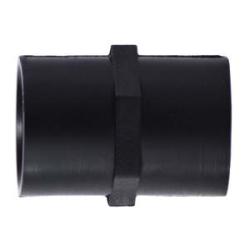 Black plastic fitting - 1/8 Polypropylene Coupling