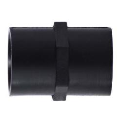 Black plastic fitting - 1/4 Polypropylene Coupling